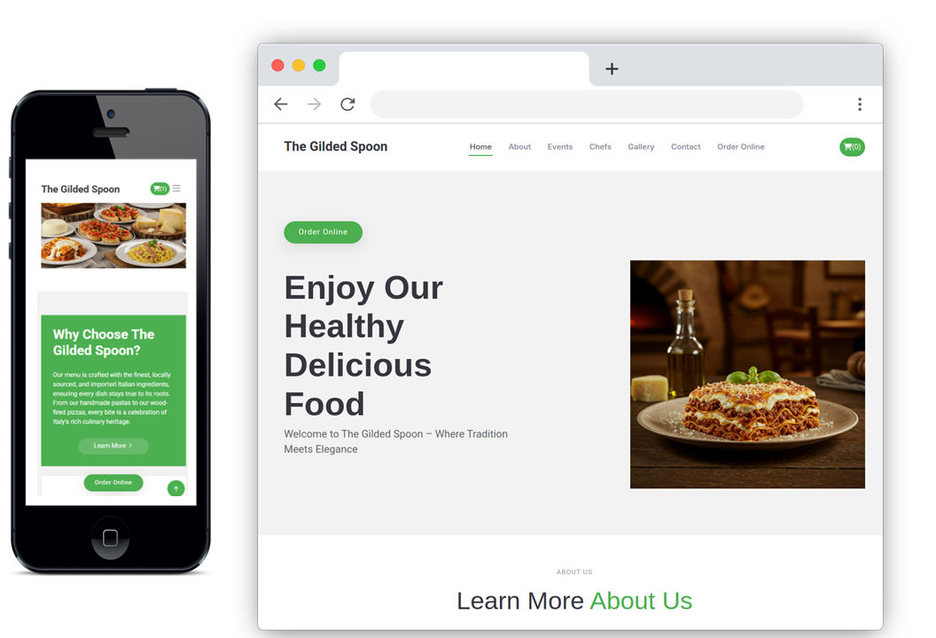 Online order system for restaurants